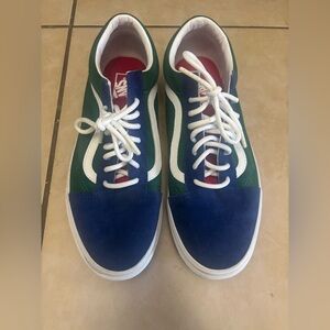 Vans Blue and Green Men's Sneakers